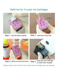 Kit de Recarga de Tinta Aomya 600ml para Cartuchos HP Canon Brother 2