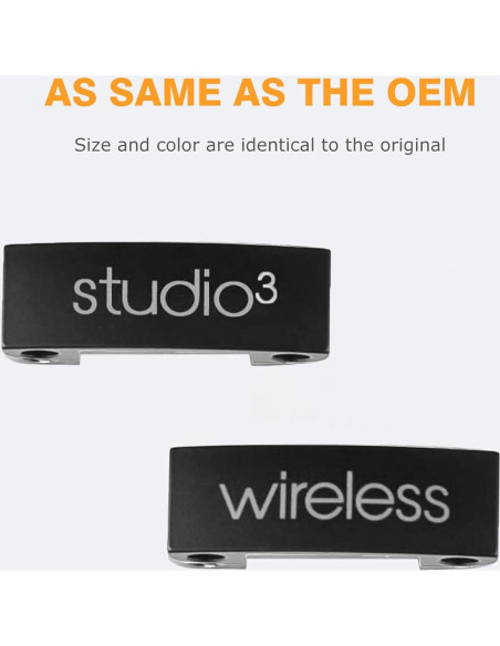 Bisagras de Reemplazo para Auriculares Beats Studio 3 - Negro