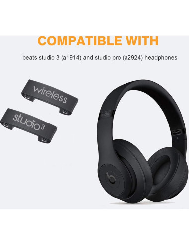 Bisagras de Reemplazo para Auriculares Beats Studio 3 - Negro