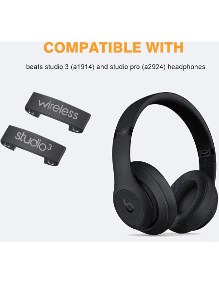 Bisagras de Reemplazo para Auriculares Beats Studio 3 - Negro