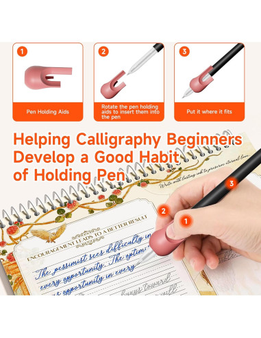 Kit de Caligrafía Cursiva TIME X - 3 Cuadernos Reutilizables