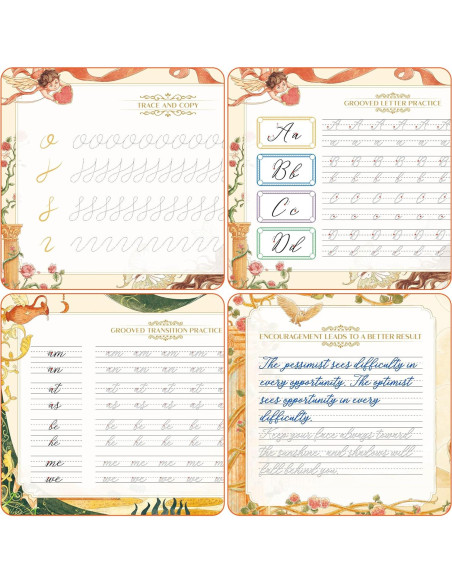 Kit de Caligrafía Cursiva TIME X - 3 Cuadernos Reutilizables