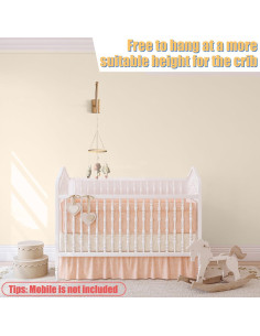 Brazo de Móvil de Cuna Tuiiopoli Madera Natural Soporte Pared 2