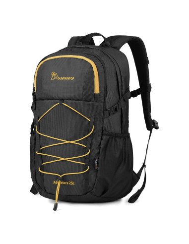 Mochila de Senderismo MOUNTAINTOP 25L Negra para Hombres y Mujeres