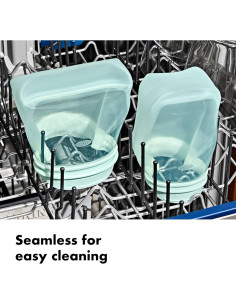 Set de 2 Bolsas Reutilizables de Silicona OXO Tot - Flor 2