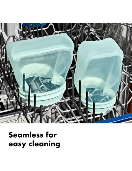 Set de 2 Bolsas Reutilizables de Silicona OXO Tot - Flor