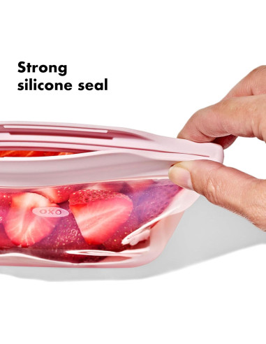 Set de 2 Bolsas Reutilizables de Silicona OXO Tot - Flor