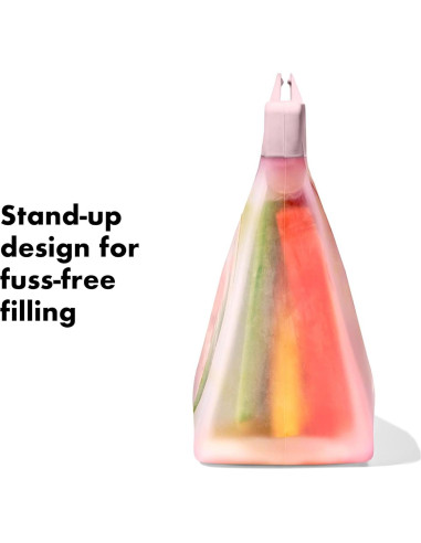 Set de 2 Bolsas Reutilizables de Silicona OXO Tot - Flor