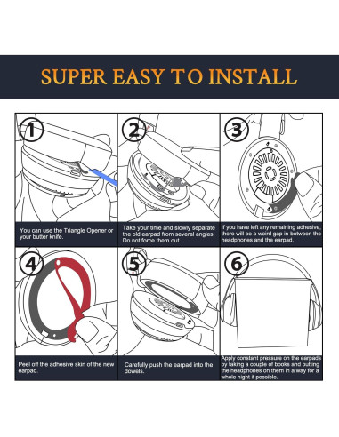 Almohadillas de Gel Refrigerante SoloWIT para Auriculares Beats Studio 2 y 3 - Negro