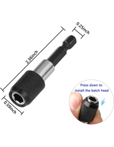 Juego de 5 Brocas para Tornillos de Yeso XIANFENGHU 50mm