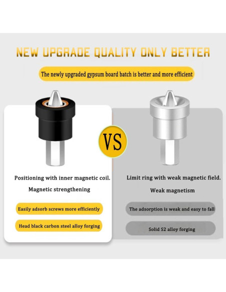 Juego de 5 Brocas para Tornillos de Yeso XIANFENGHU 50mm