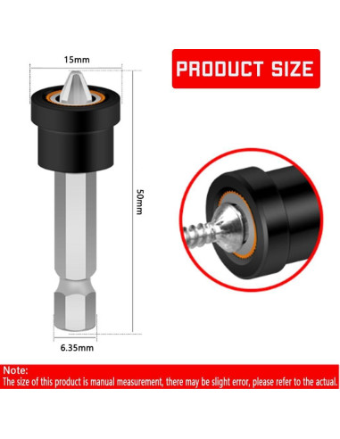 Juego de 5 Brocas para Tornillos de Yeso XIANFENGHU 50mm