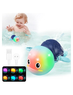 Juguete de Baño Tortuga Recargable Gigilli Azul - 12+ Meses