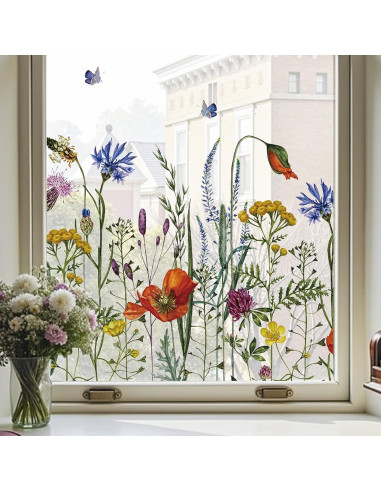 Película de Privacidad para Ventanas ADD.HERES 44.5x200cm Floral