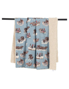 Manta Tasha Polizzi Paseo Road 127x152 cm Azul Western