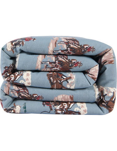 Manta Tasha Polizzi Paseo Road 127x152 cm Azul Western