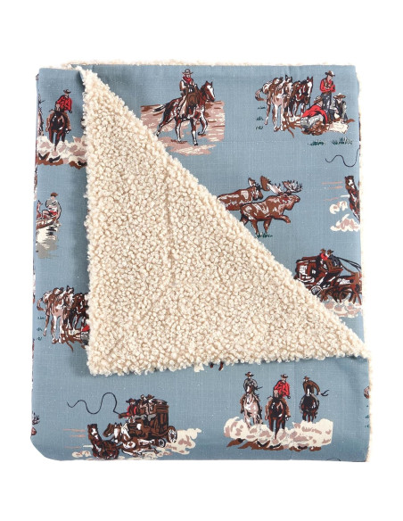 Manta Tasha Polizzi Paseo Road 127x152 cm Azul Western