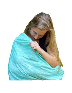 Cubierta de Lactancia Bozeman Baby, Transpirable y Suave 74x74cm