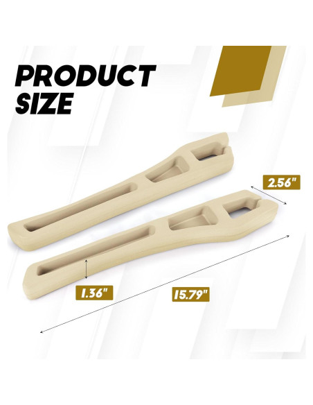 Hovom Organizador de Relleno para Asiento de Coche Beige 2PCS