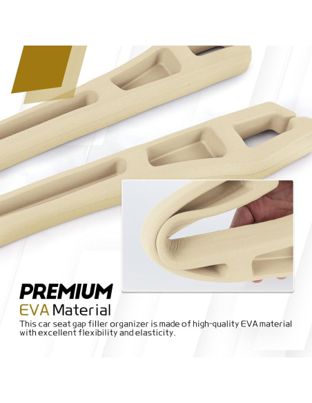 Hovom Organizador de Relleno para Asiento de Coche Beige 2PCS