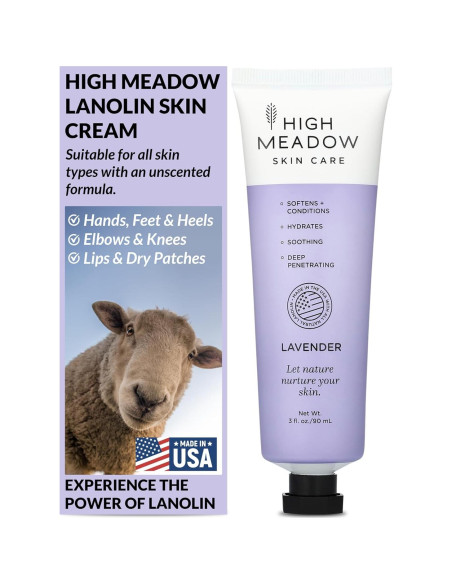 Crema Hidratante de Lanolina High Meadow 85g - Lavanda Crema Hidratante de Lanolina High Meadow 85g - Lavanda