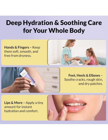 Crema Hidratante de Lanolina High Meadow 85g - Lavanda