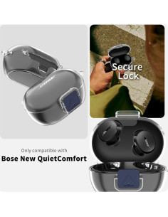 Candado Seguro para Estuche Bose QuietComfort - TPU Transparente 2