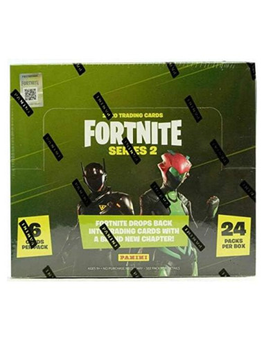 Caja de tarjetas coleccionables Panini Fortnite Serie 2 - 24 paquetes