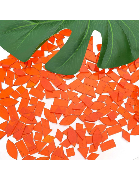 Azulejos de Mosaico de Vidrio Templado LITMIND Naranja 240 Piezas Azulejos de Mosaico de Vidrio Templado LITMIND Naranja 240 Piezas