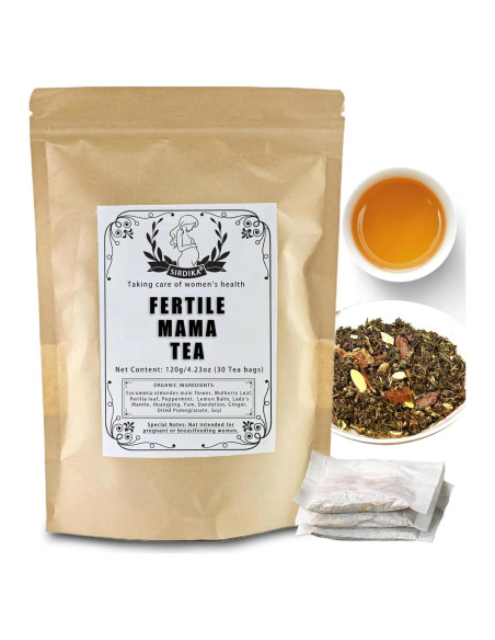 Té Orgánico Fertile Mama Nichalous 120g - 30 Bolsitas Sin Cafeína