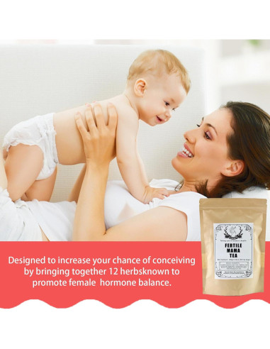 Té Orgánico Fertile Mama Nichalous 120g - 30 Bolsitas Sin Cafeína