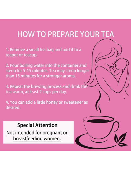 Té Orgánico Fertile Mama Nichalous 120g - 30 Bolsitas Sin Cafeína