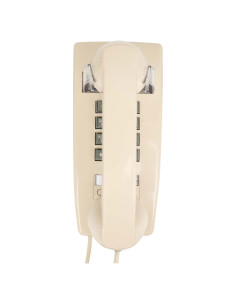 Teléfono de Pared Retro LeHan Beige con Timbre Mecánico