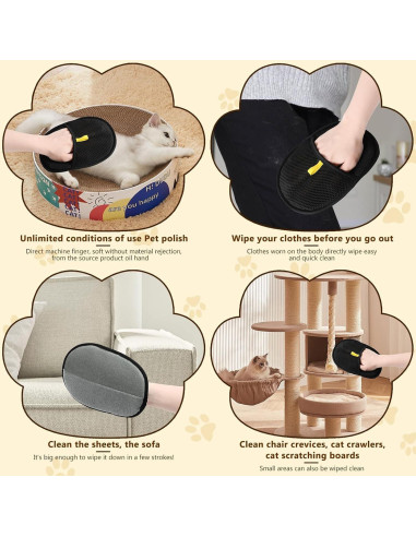 Guante Eliminador de Pelo de Mascota Babigo Reutilizable 1 pieza