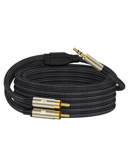Adaptador de Audio 3.5mm a RCA ZTOXLR 2.01m Alta Calidad