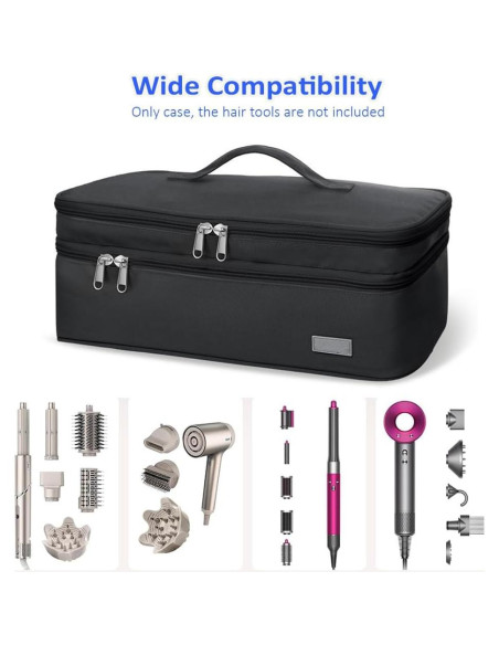 Bolsa de Herramientas de Viaje JNEWIN para Secador de Pelo Negro