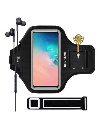 Brazalete RUNBACH para Samsung Galaxy hasta 15.7 cm Negro
