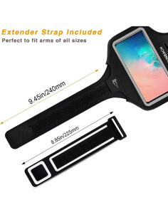 Brazalete RUNBACH para Samsung Galaxy hasta 15.7 cm Negro 2