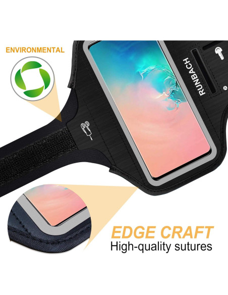 Brazalete RUNBACH para Samsung Galaxy hasta 15.7 cm Negro Brazalete RUNBACH para Samsung Galaxy hasta 15.7 cm Negro