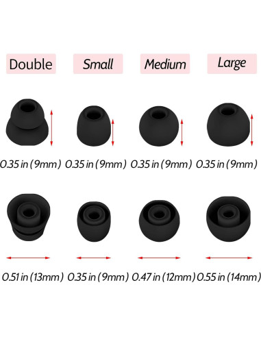 Consejos de Silicona Reemplazo para Auriculares Beats Powerbeats Pro S/M/L