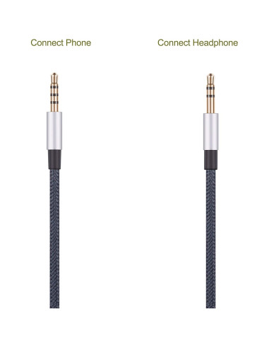 Cable de Audio AUX Ablet 1.2m con Control Remoto para iPhone y Sony