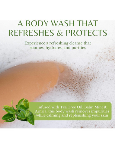 Jabón Corporal Orgánico Edenika 473 ml - Aceite de Árbol de Té