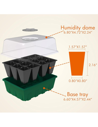 Set de Propagador de Jardín Gardzen 10 Piezas 12 Celdas