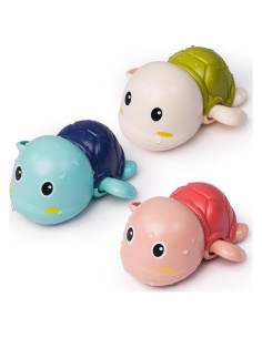 Juguetes de Baño LiKee 3 Tortugas Flotantes para Bebés 1+ Años