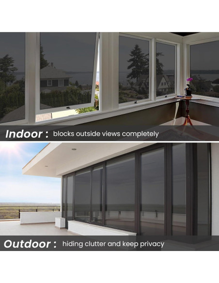 Película de Privacidad para Ventanas ADD.HERES 44.5x200cm Negro Película de Privacidad para Ventanas ADD.HERES 44.5x200cm Negro