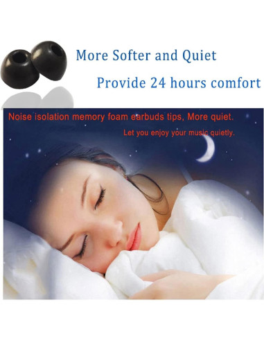 Puntas de oído viscoelásticas Luckvan para Sennheiser Momentum 2