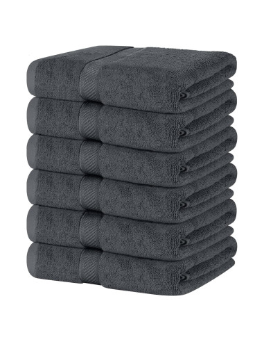 Juego de 6 Toallas de Baño SIMPLI-MAGIC 100% Algodón 61x117cm