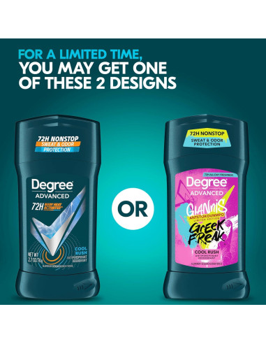 Antitranspirante Desodorante Degree Men Cool Rush 76.5 g 72 Horas