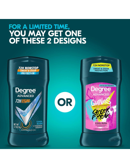 Antitranspirante Desodorante Degree Men Cool Rush 76.5 g 72 Horas