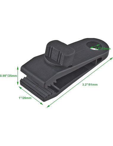 24 Clips de Lona Reutilizables Jiozermi 8.13 cm Alta Resistencia
